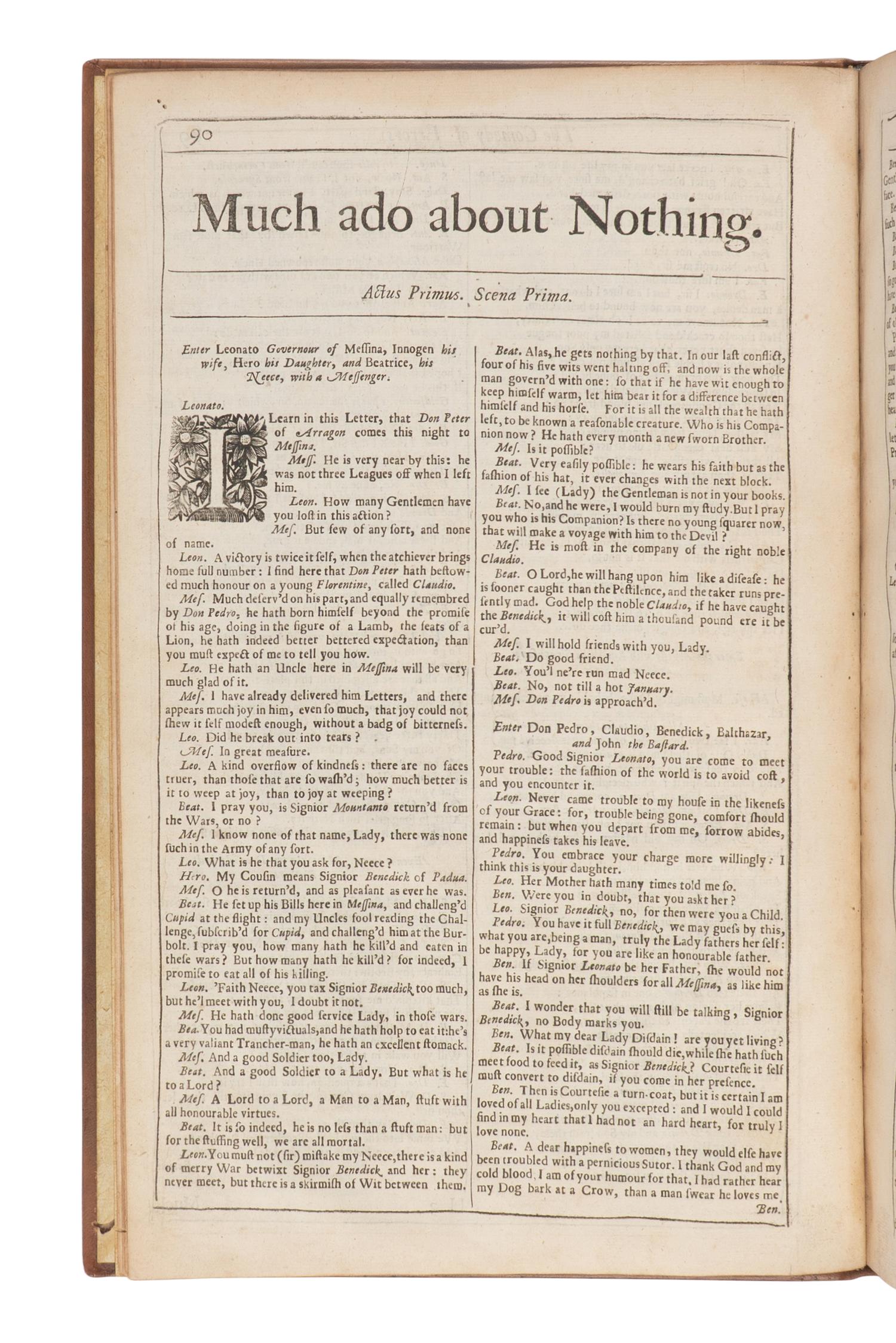 SHAKESPEARE, William (1564-1616). A group of 6 plays [extracted from: THE FOURTH FOLIO. London: H. Herringman, E. Brewster, and R. Bentley, 1685].