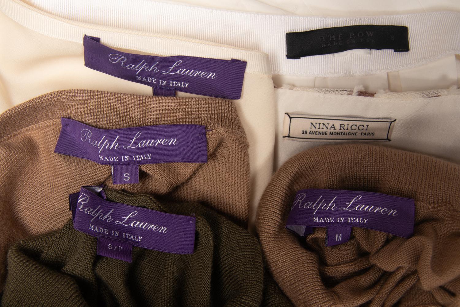 Six Designer Separates by The Row, Nina Ricci and Ralph Lauren Purple Label