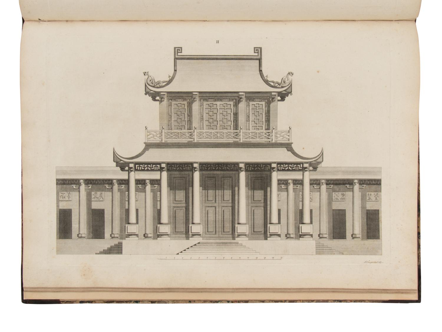 CHAMBERS, William (1723-1796). Designs of Chinese Buildings . London: for the author, 1757.