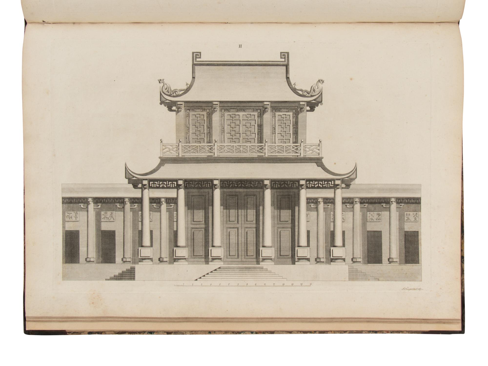 CHAMBERS, William (1723-1796). Designs of Chinese Buildings . London: for the author, 1757.