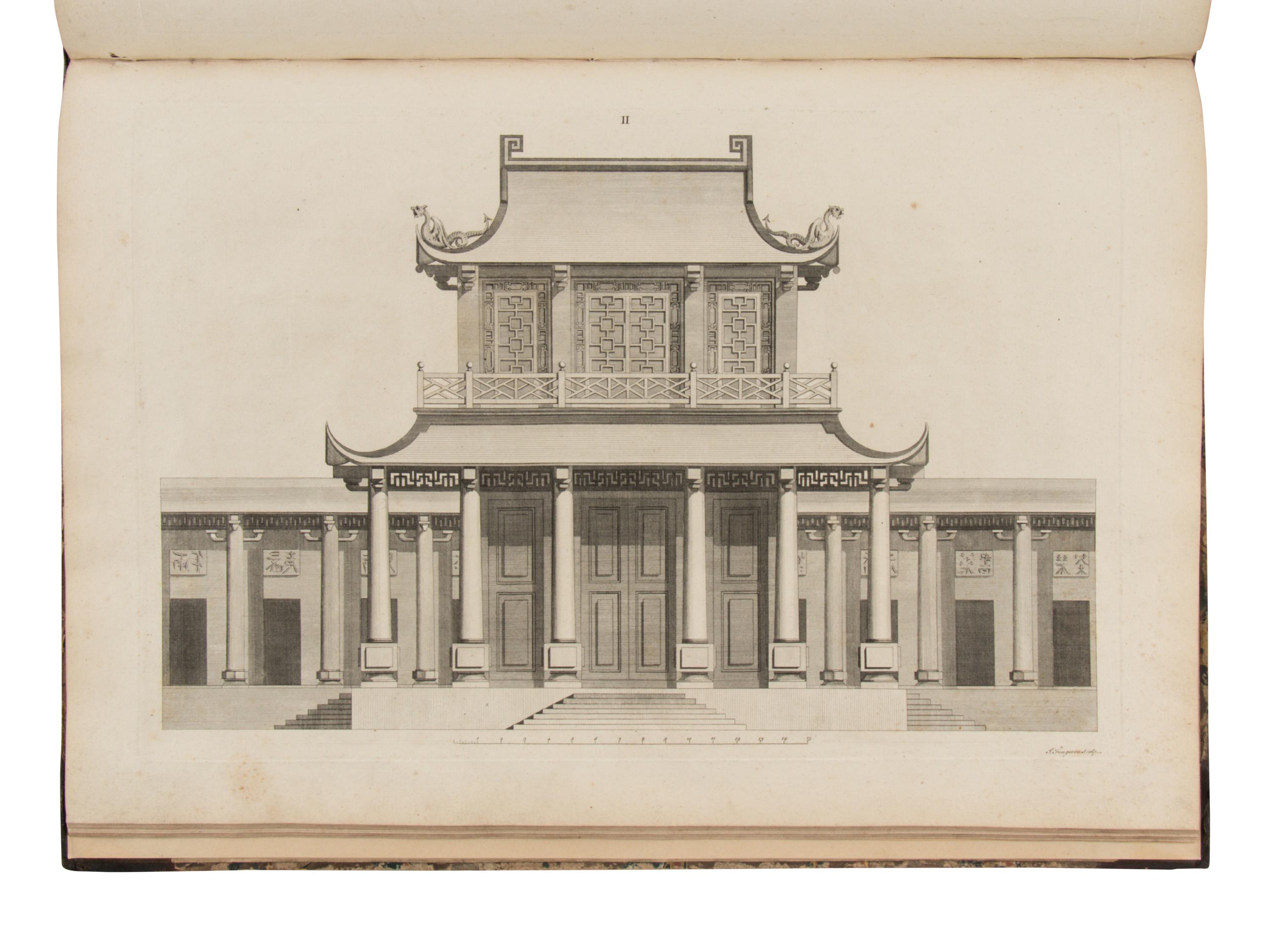 CHAMBERS, William (1723-1796). Designs of Chinese Buildings . London: for the author, 1757.