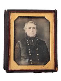[TAYLOR, Zachary (1784-1850)]. Half plate copy daguerreotype portrait of the 12th President of the United States.