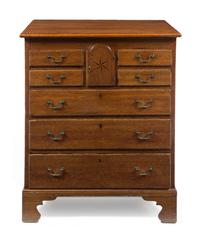A Provincial George III Oak Chest of Drawers — LATE 18TH CENTURY