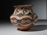San Ildefonso Polychrome Pottery Jar