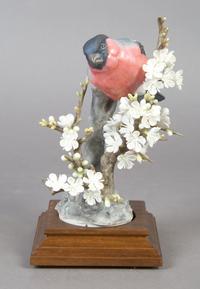 A Royal Worcester Dorothy Doughty Bird, Bullfinch. Height 8 inches.