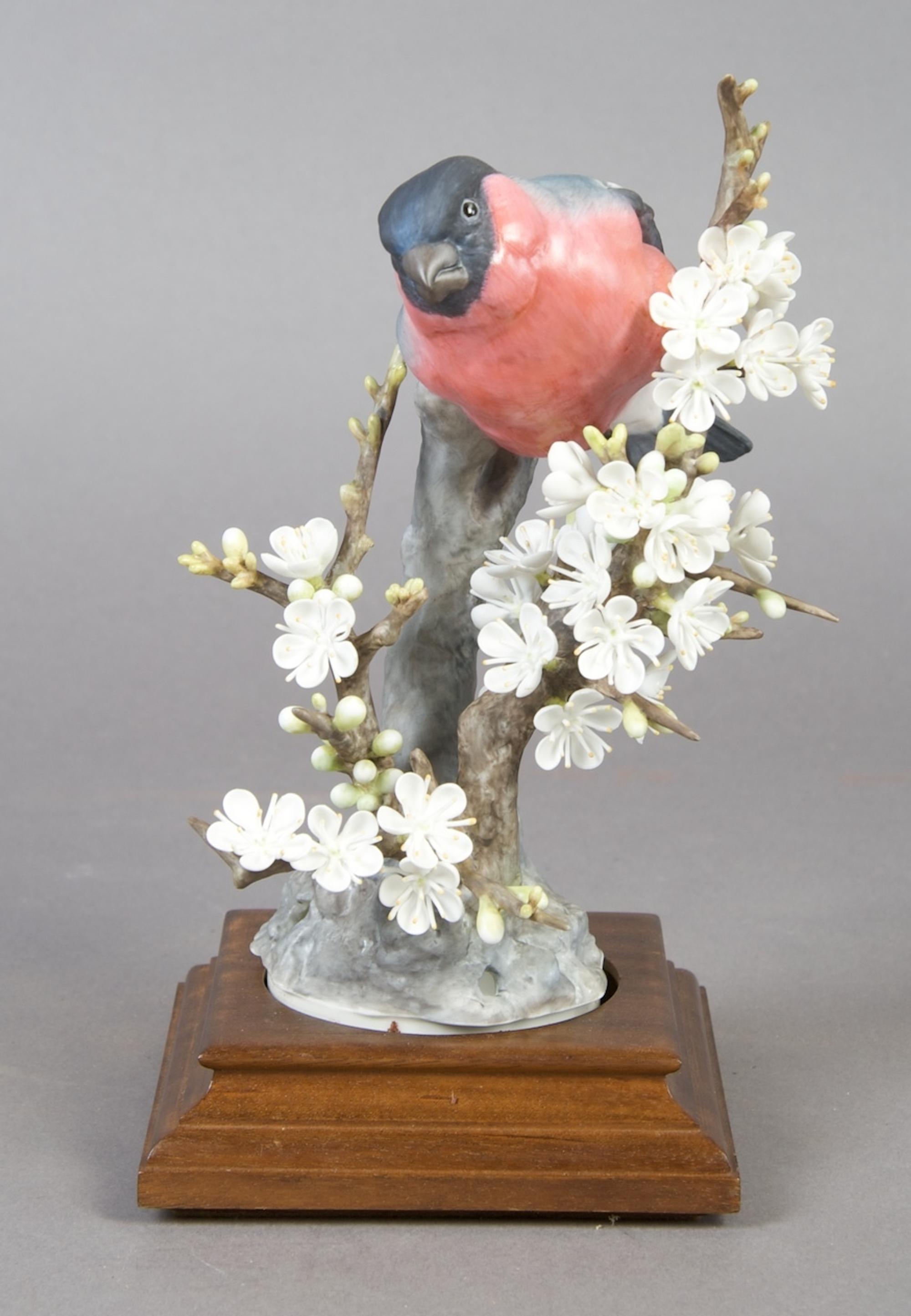 A Royal Worcester Dorothy Doughty Bird, Bullfinch. Height 8 inches.