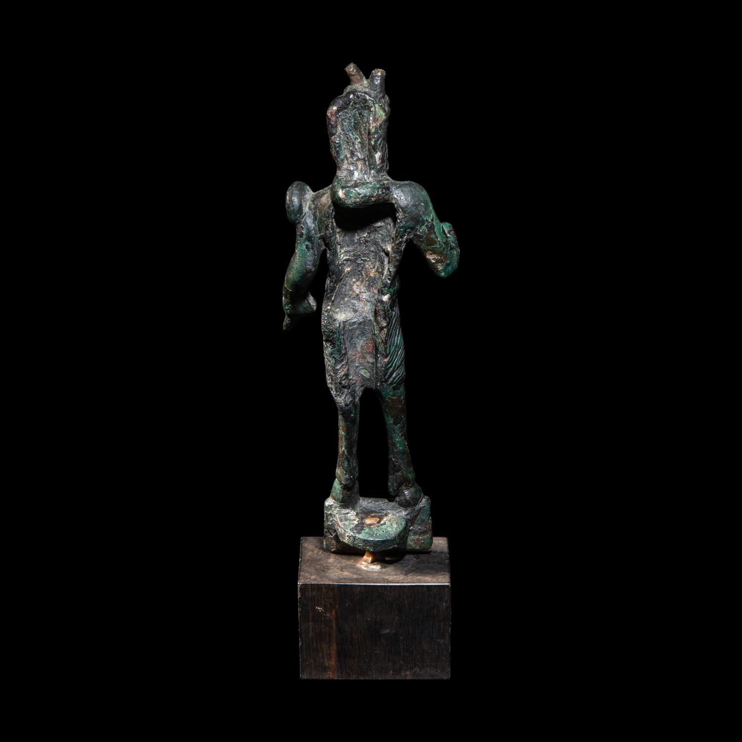 A Roman Bronze Satyr