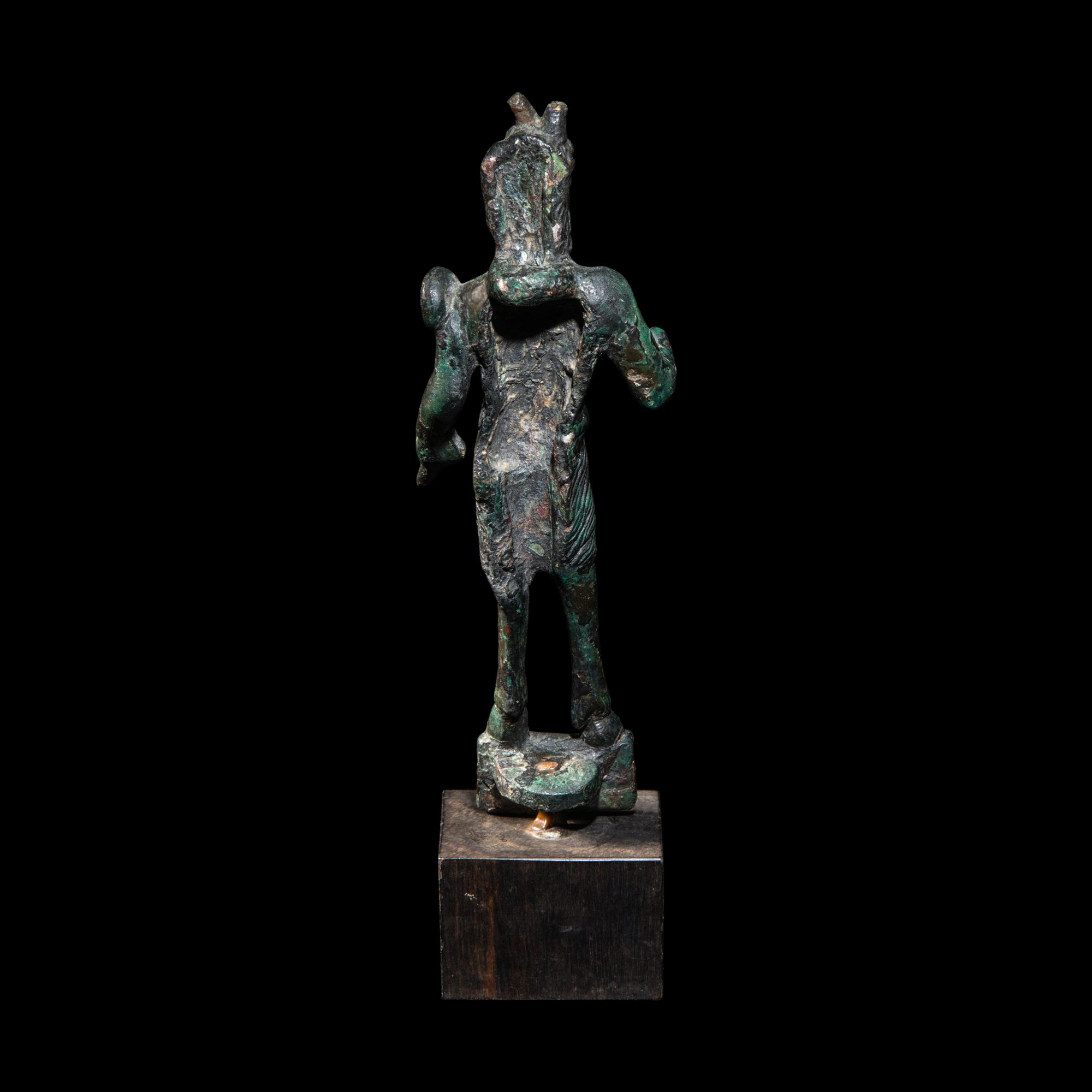 A Roman Bronze Satyr