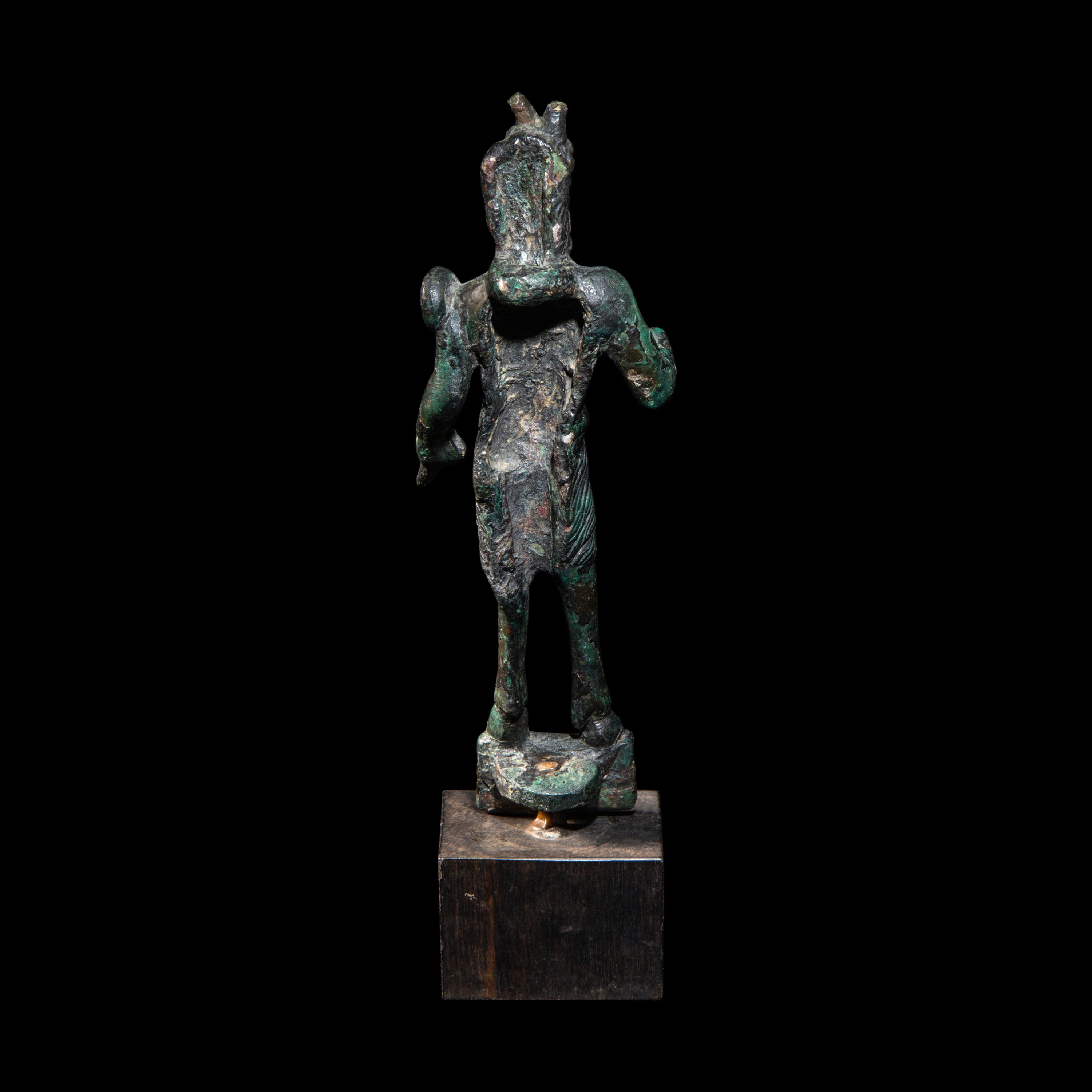 A Roman Bronze Satyr