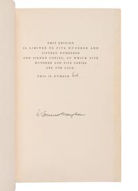 [LITERATURE]. A group of 6 SIGNED limited editions, comprising:
