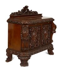 An Austro-Hungarian Carved Mahogany Credenza — Mid-19th Century