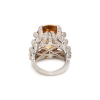 CITRINE AND DIAMOND RING