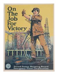 [WWI]. 5 posters issued by the United States Shipping Board Emergency Fleet Corporation.
