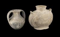 Two Chinese Grey Pottery Vessels