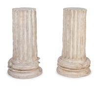 A Pair of Composition Pedestals