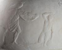 An Italian Carved Alabaster Floor Lamp