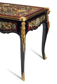 A Louis XV Style Gilt Bronze Mounted Bureau Plat