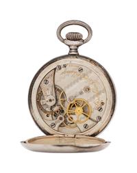 A Sterling Silver Open Face Pendant Watch, Spaulding & Co.,