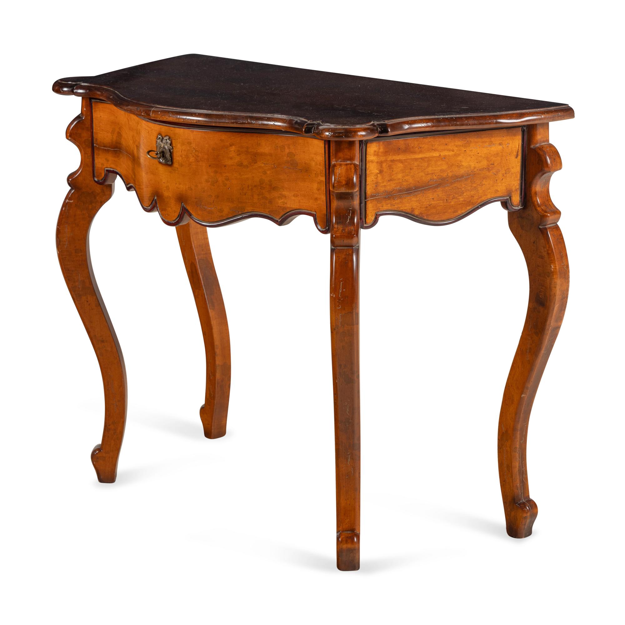 An Italian Maple Console Table