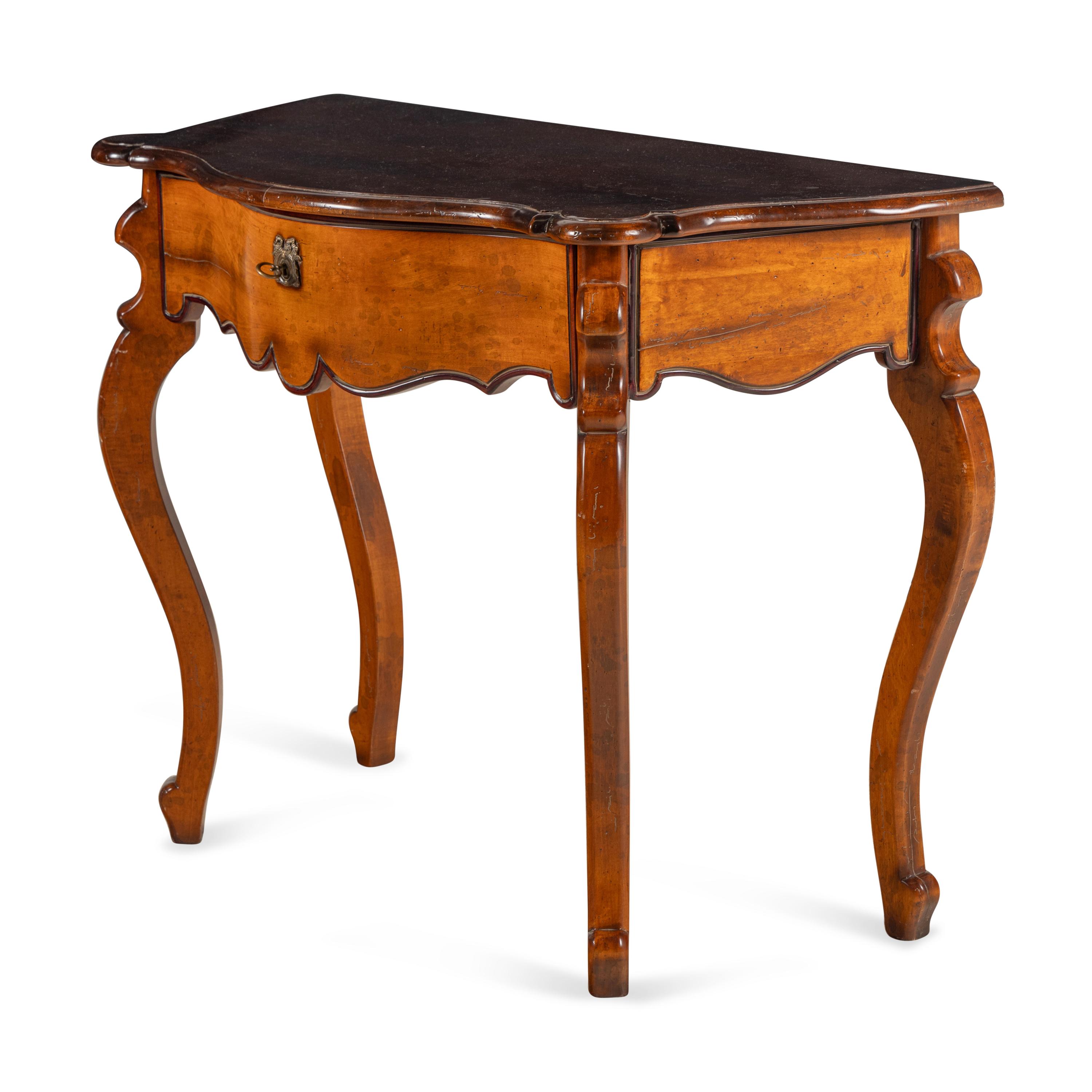 An Italian Maple Console Table
