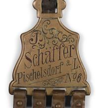 A German Leather and Engraved Brass Horse Harness