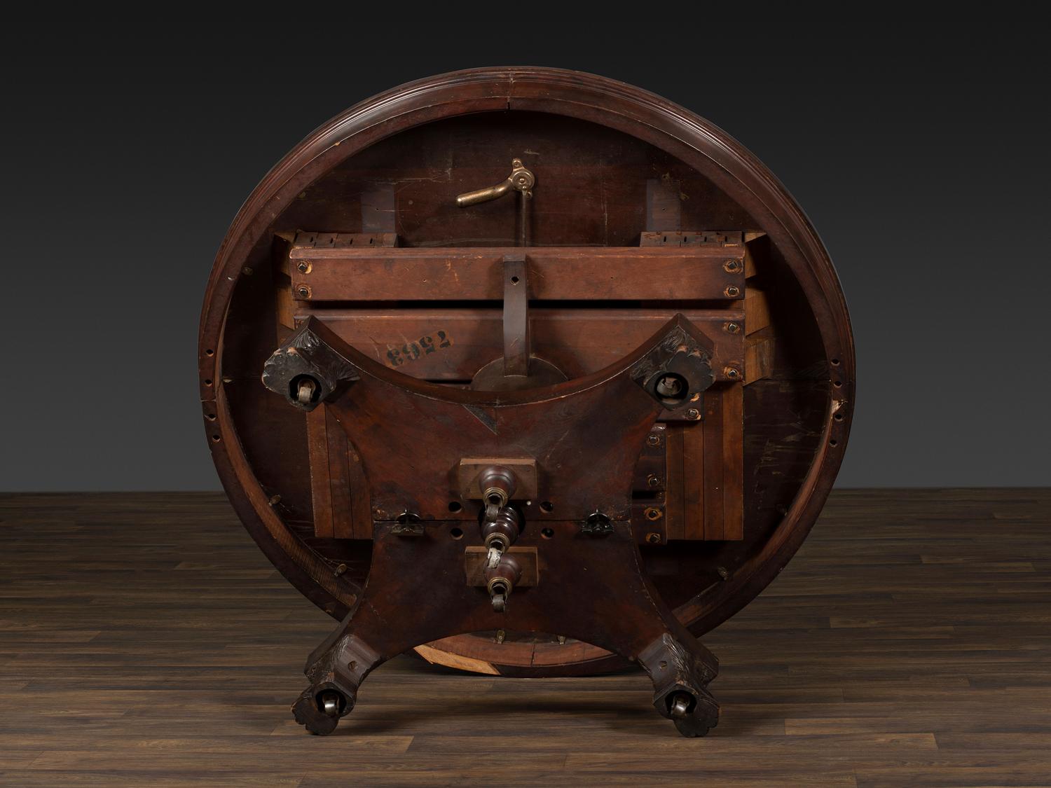 A Classical Mahogany Extension Hairy Paw Foot Dining Table