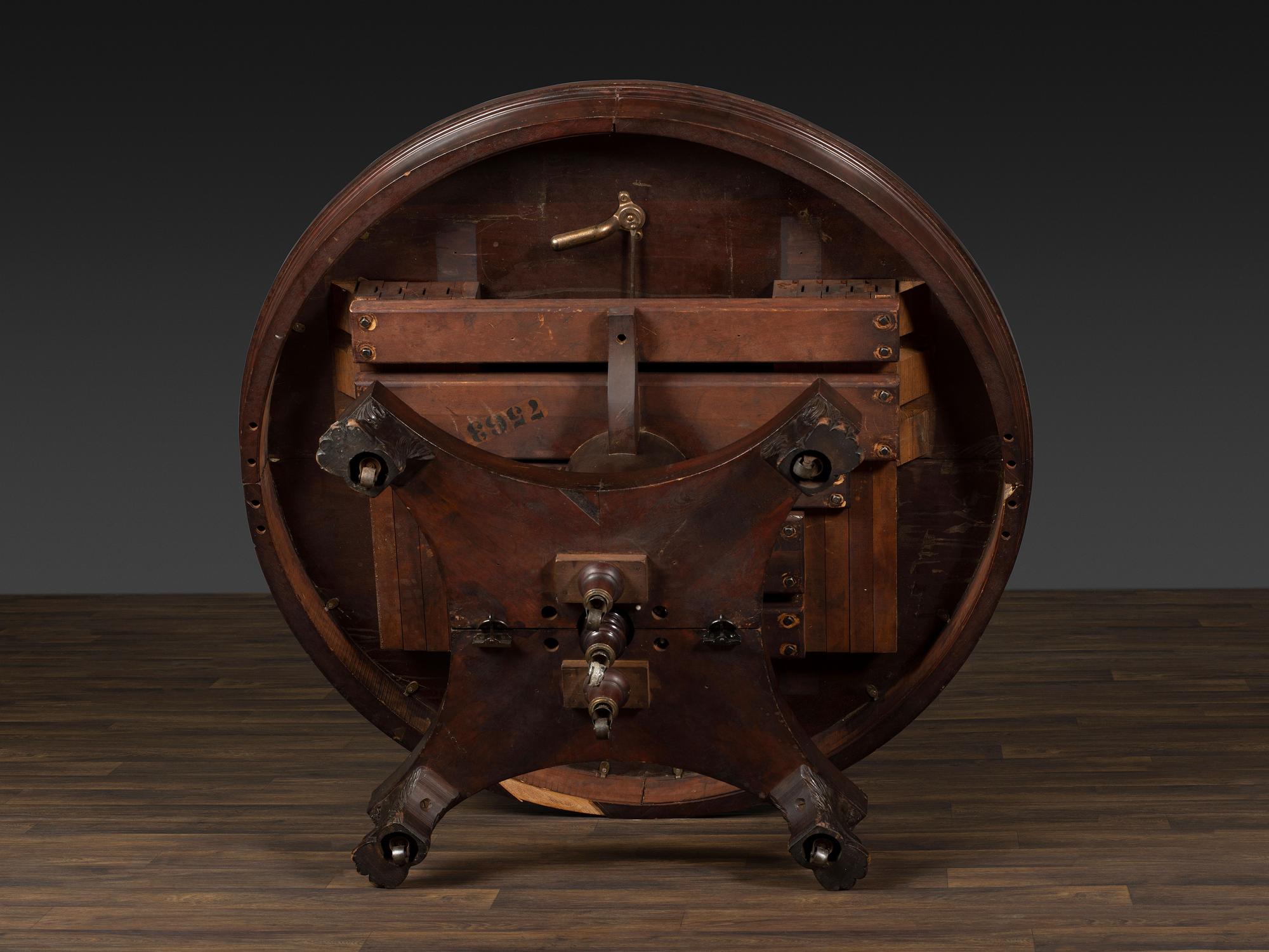 A Classical Mahogany Extension Hairy Paw Foot Dining Table