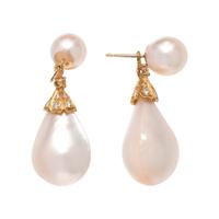 COLLECTION OF MABE PEARL AND DIAMOND JEWELRY
