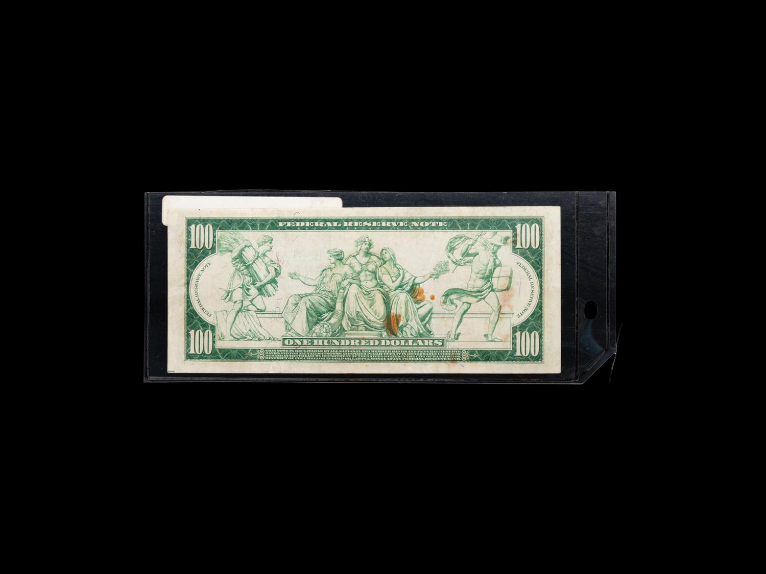 A Series 1914 $100 Silver Certificate