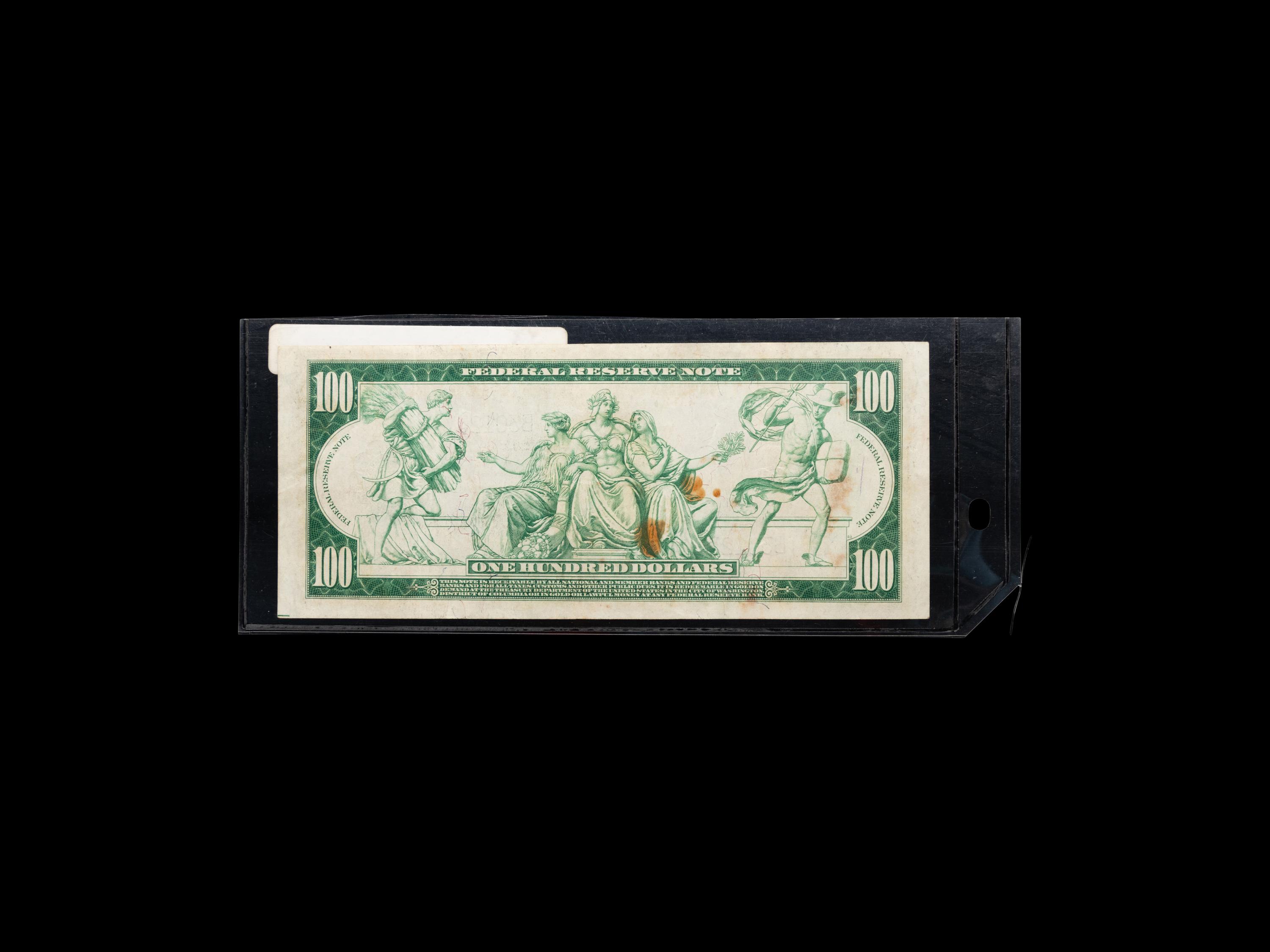 A Series 1914 $100 Silver Certificate