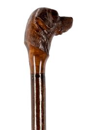 Two Figural Walking Sticks or Canes