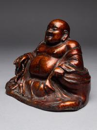 A Lacquered Bronze Figure of Budai Buddha