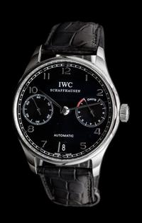 A Stainless Steel Ref. 5001 Portuguese Wristwatch, IWC,