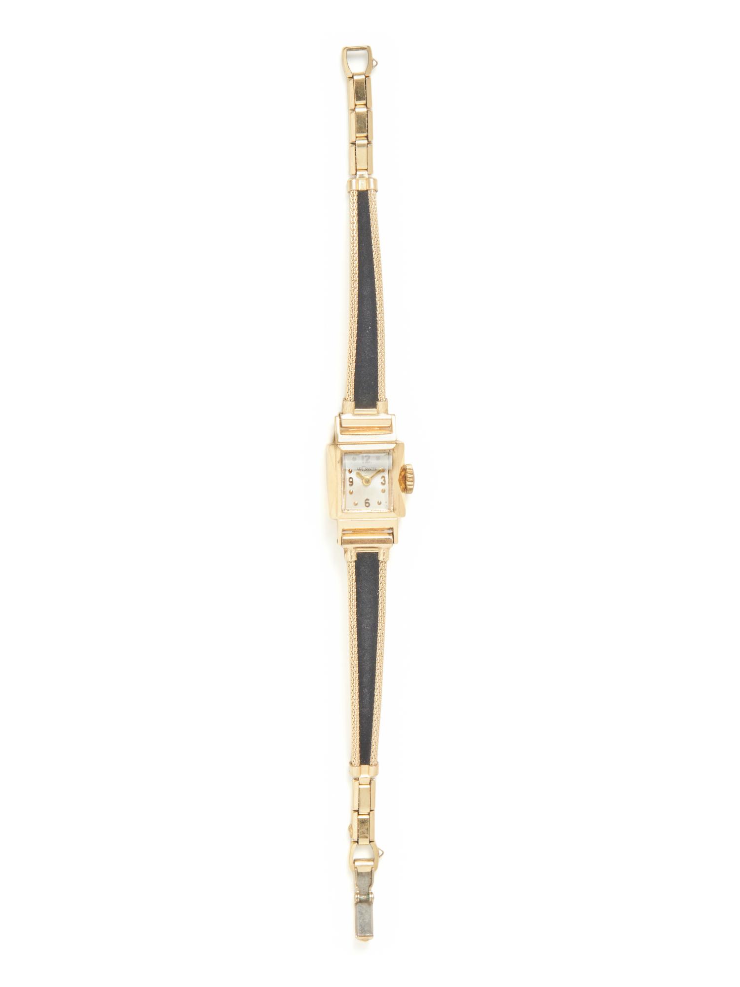 LECOULTRE, 14K YELLOW GOLD WATCH