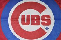 A Chicago Cubs Flag Flown at Wrigley Field