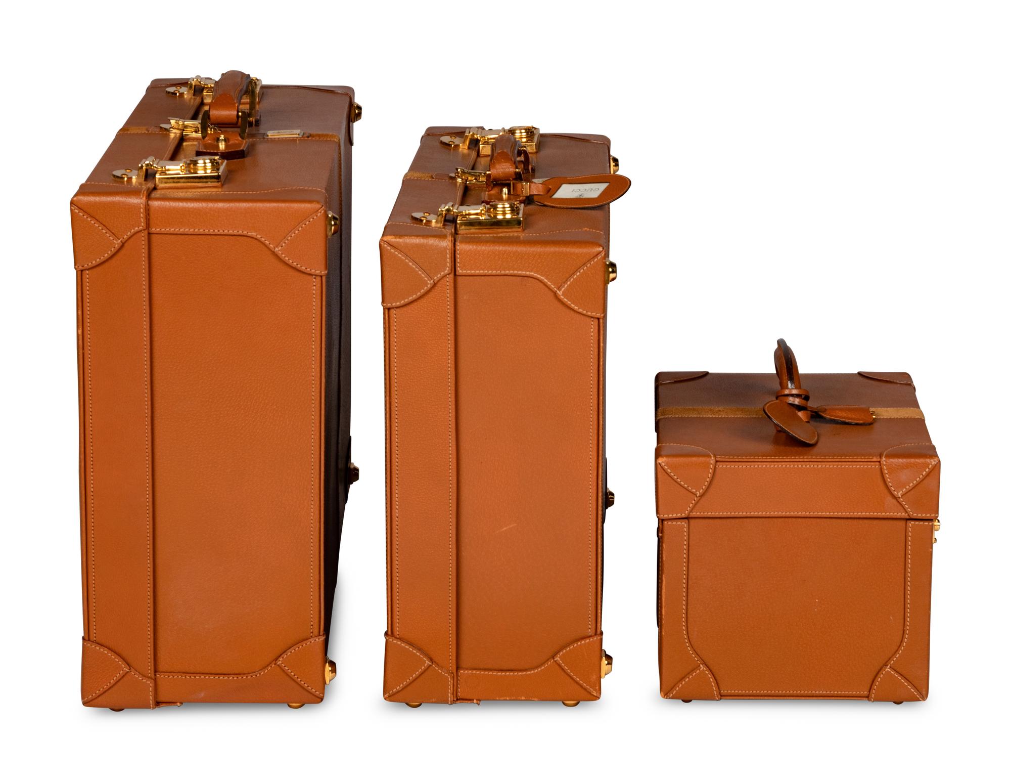 Gucci, Three Piece Leather Travel Set