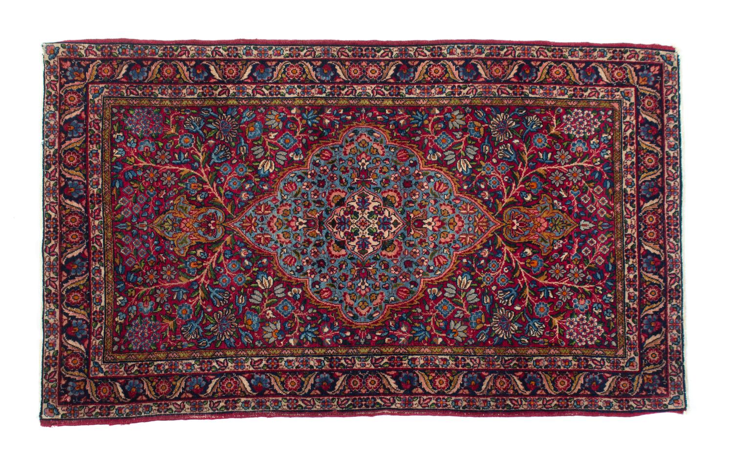 A Tabriz Wool Rug 58 x 36 inches — 20TH CENTURY