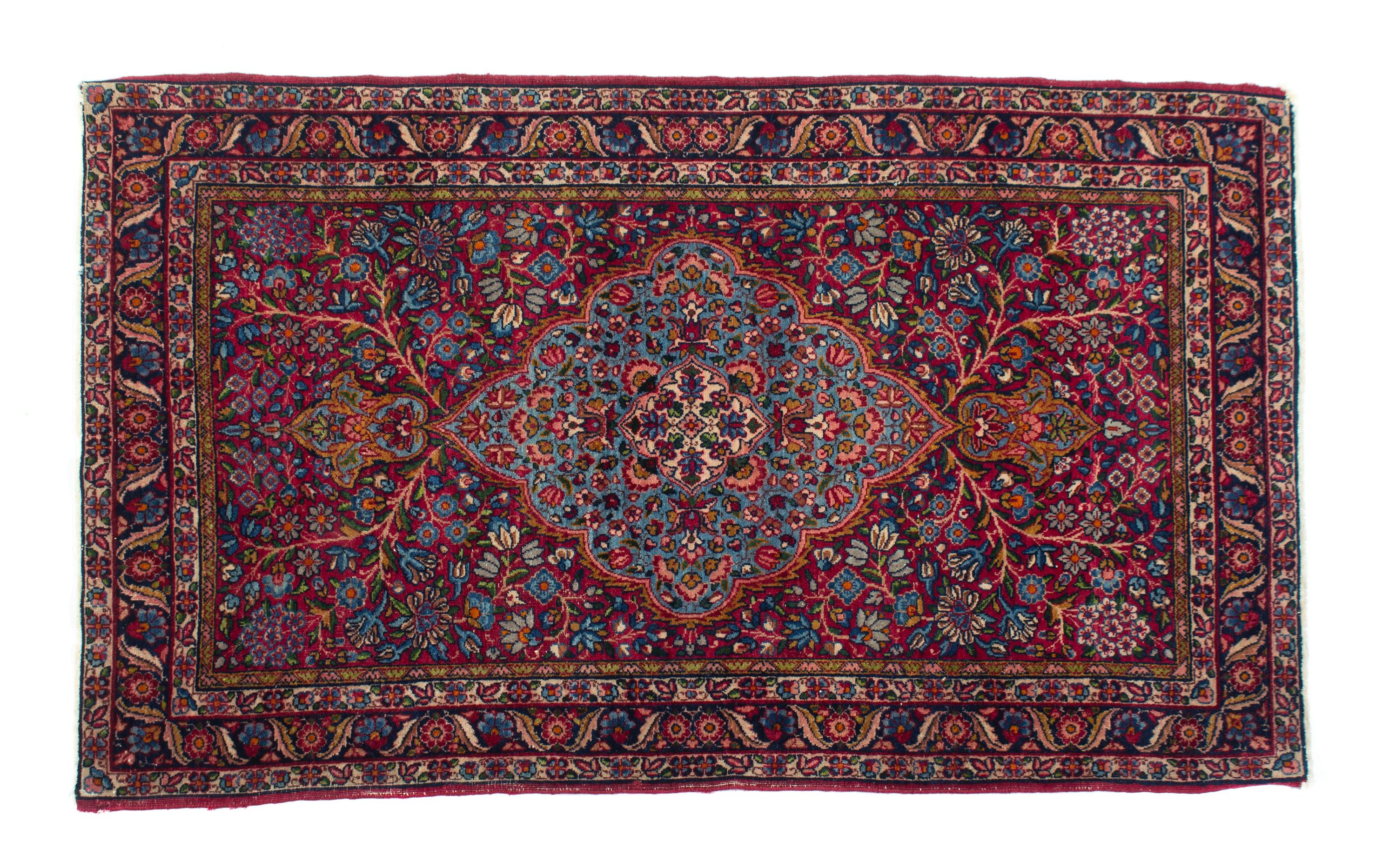 A Tabriz Wool Rug 58 x 36 inches — 20TH CENTURY
