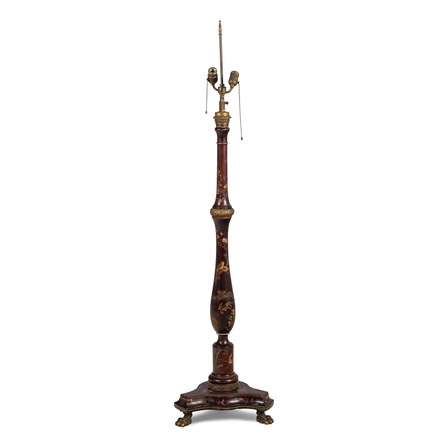 A Lacquer Floor Lamp