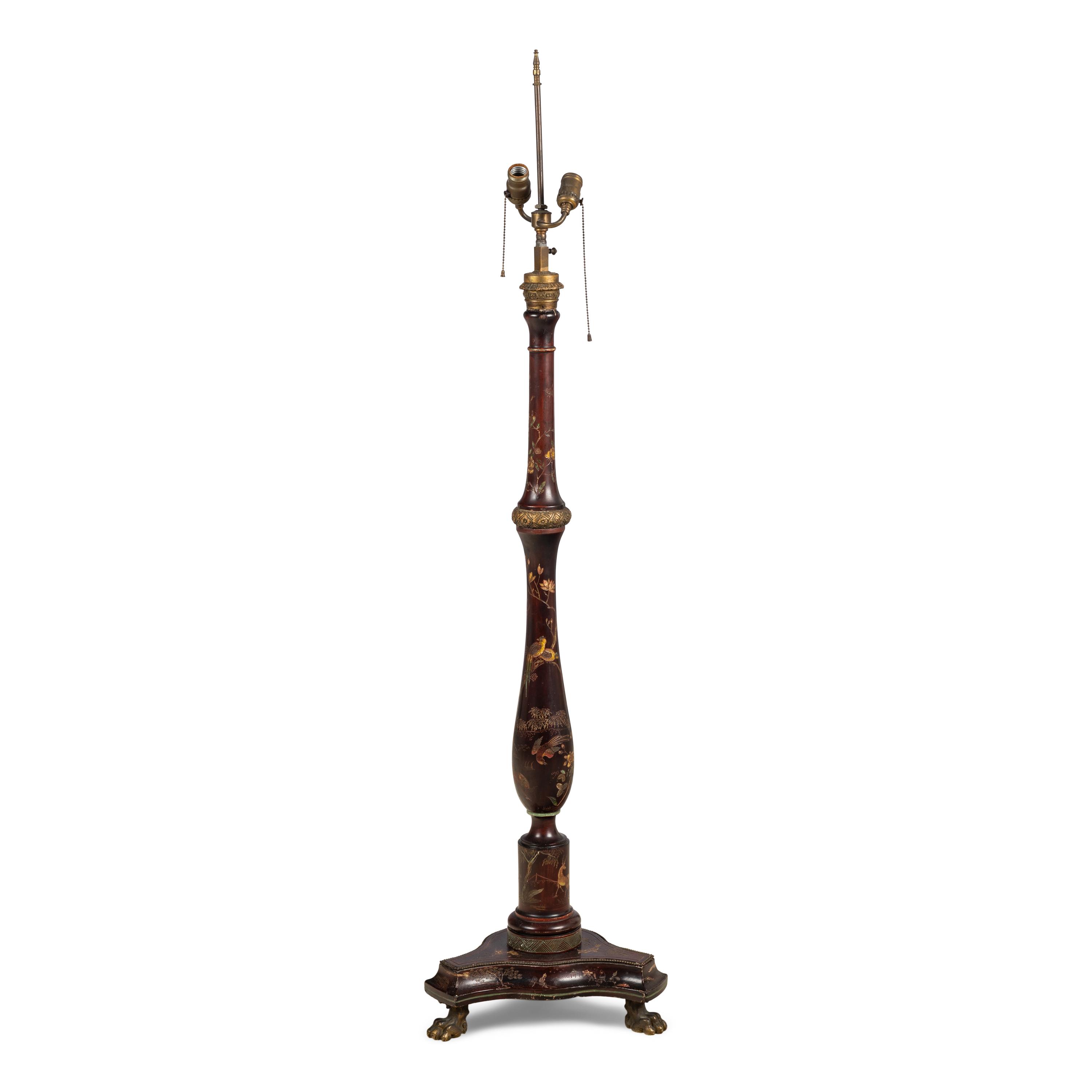 A Lacquer Floor Lamp
