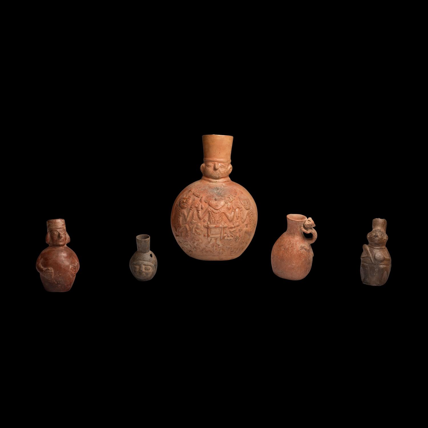 Five Inca Vessels