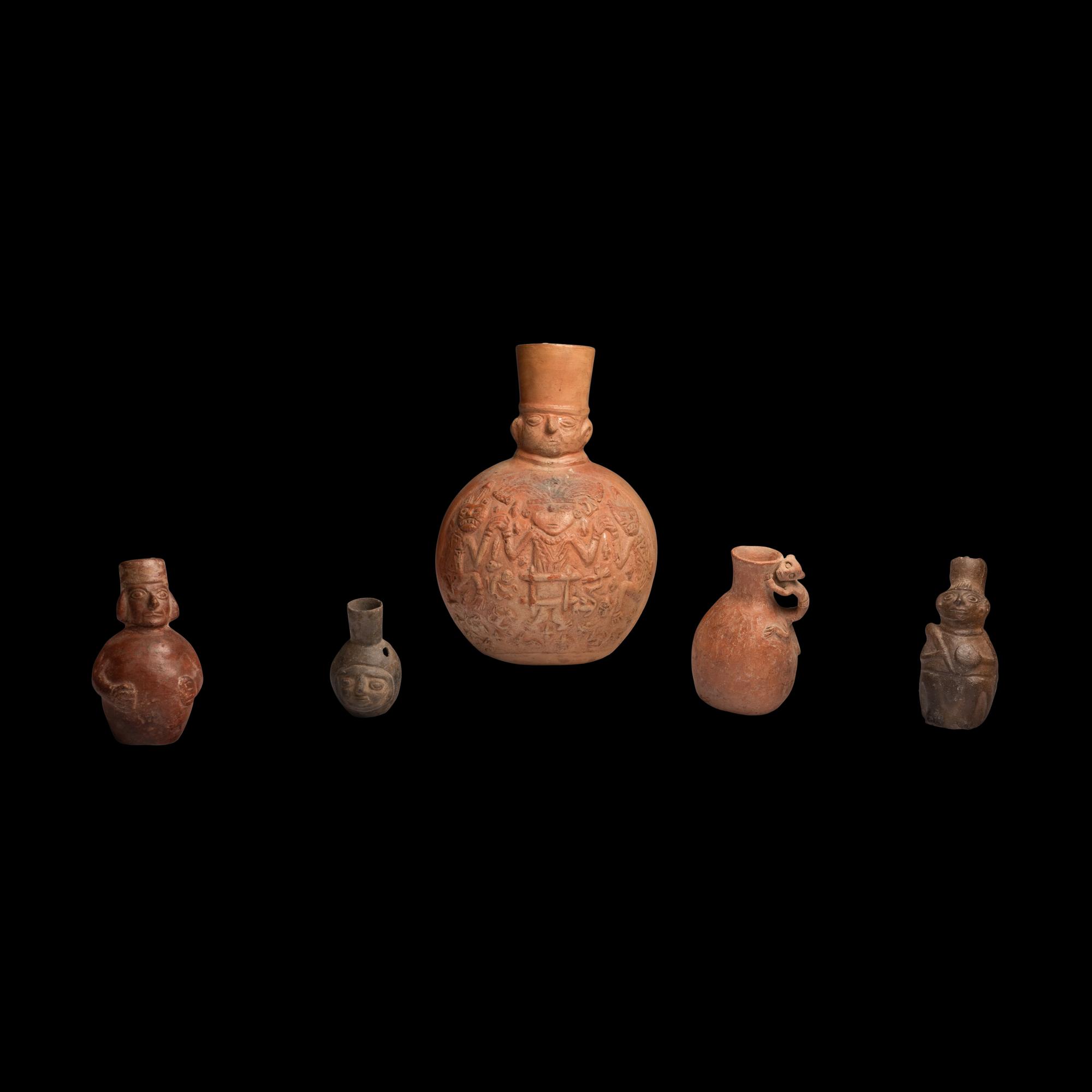 Five Inca Vessels