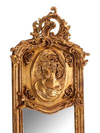 A Pair of Louis XV Style Gilded Pier Mirrors