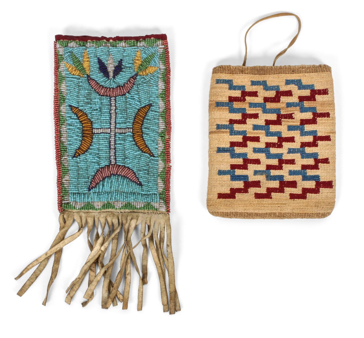 Two Plateau Bags Height of the first 6 x width 5 inches.
