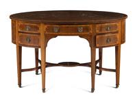 A Regency Mahogany and Satinwood Dressing Table