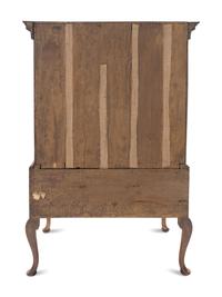 A George I Walnut Chest on Stand