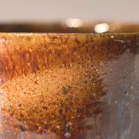 George Ohr (American, 1857-1918) Mug with Snake in Mirrored Speckled Brown with Speckled Olive Interior, Biloxi, Mississippi, USA, circa 1898-1910
