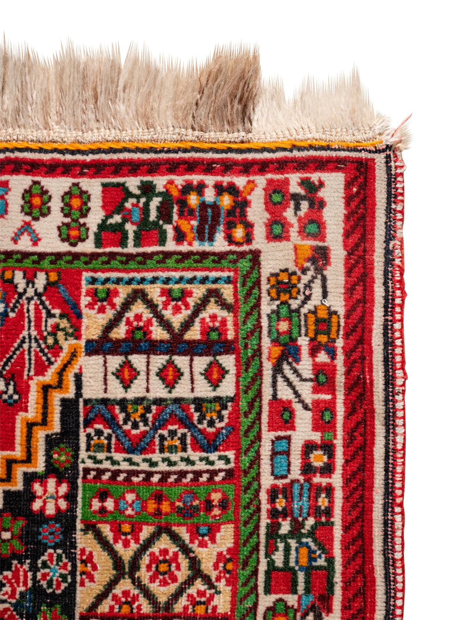 A Qashqai Wool Prayer Rug