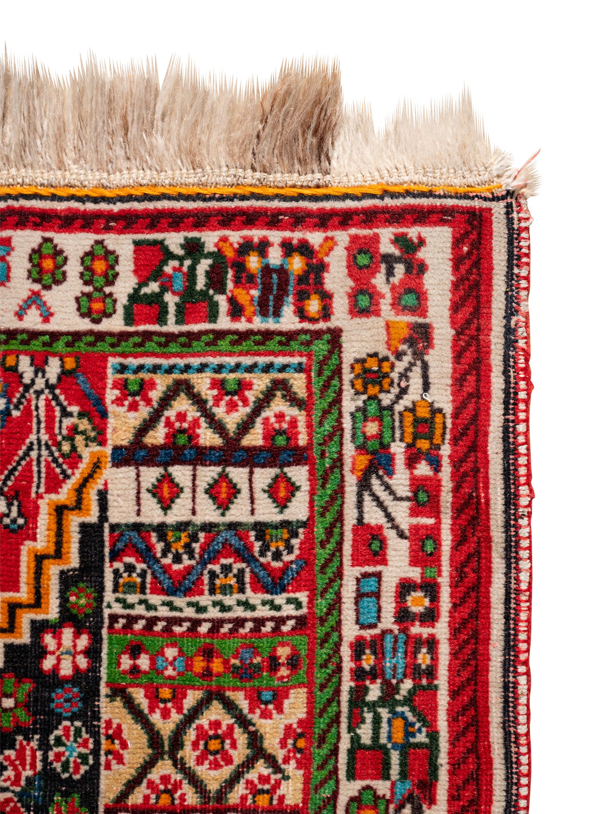 A Qashqai Wool Prayer Rug