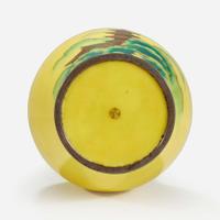A Japanese cloisonné yellow-ground vase, Ando
